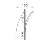 گچی دیواری طرح برگ SPL-11024