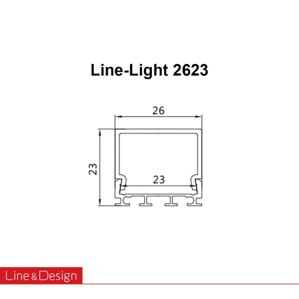 چراغ خطی روکار مدل SPL-LINE LIGHT-2623