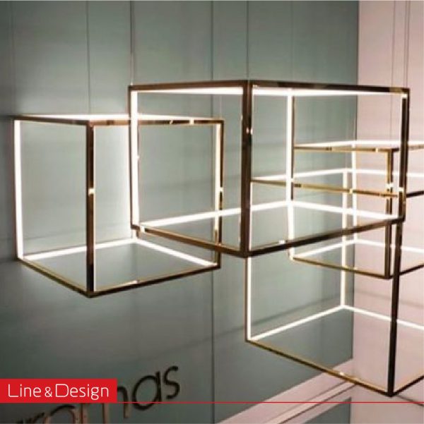 چراغ خطی کیوبیک مدل SPL-LINE LIGHT-Cubic1919